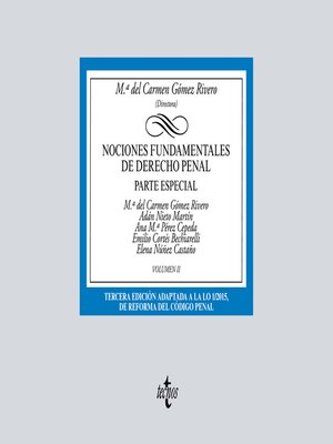 cover image of Nociones fundamentales de Derecho Penal, Volumen II